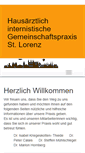 Mobile Screenshot of hausarztpraxis-luebeck.de